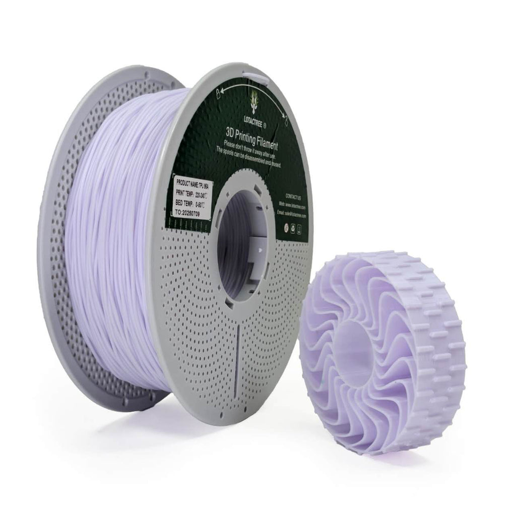 TPU 95A - Snowy White - 1Kg - Bobina - Lotactree