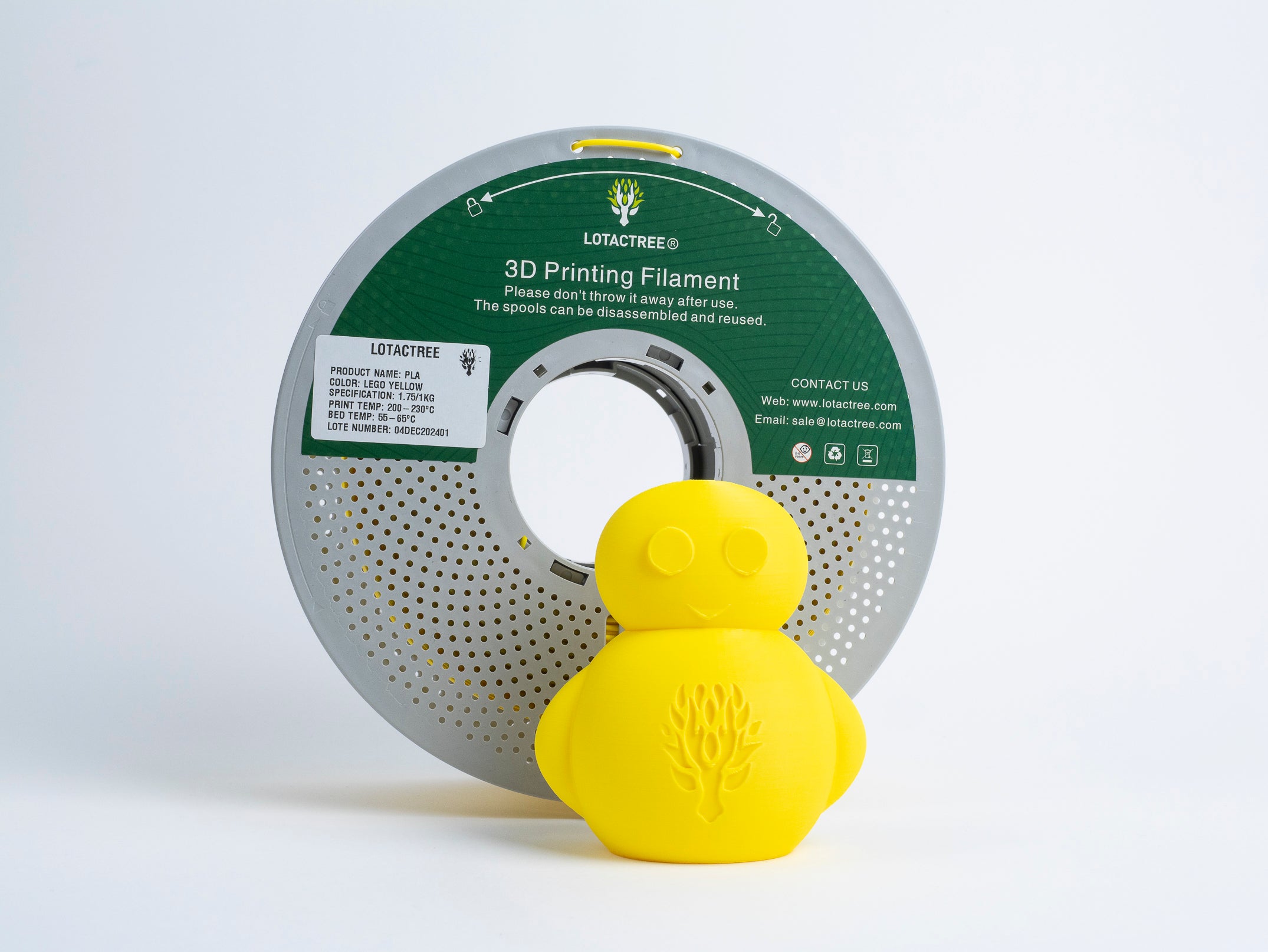 PLA - Lego Yellow - 1Kg - Bobina - Lotactree