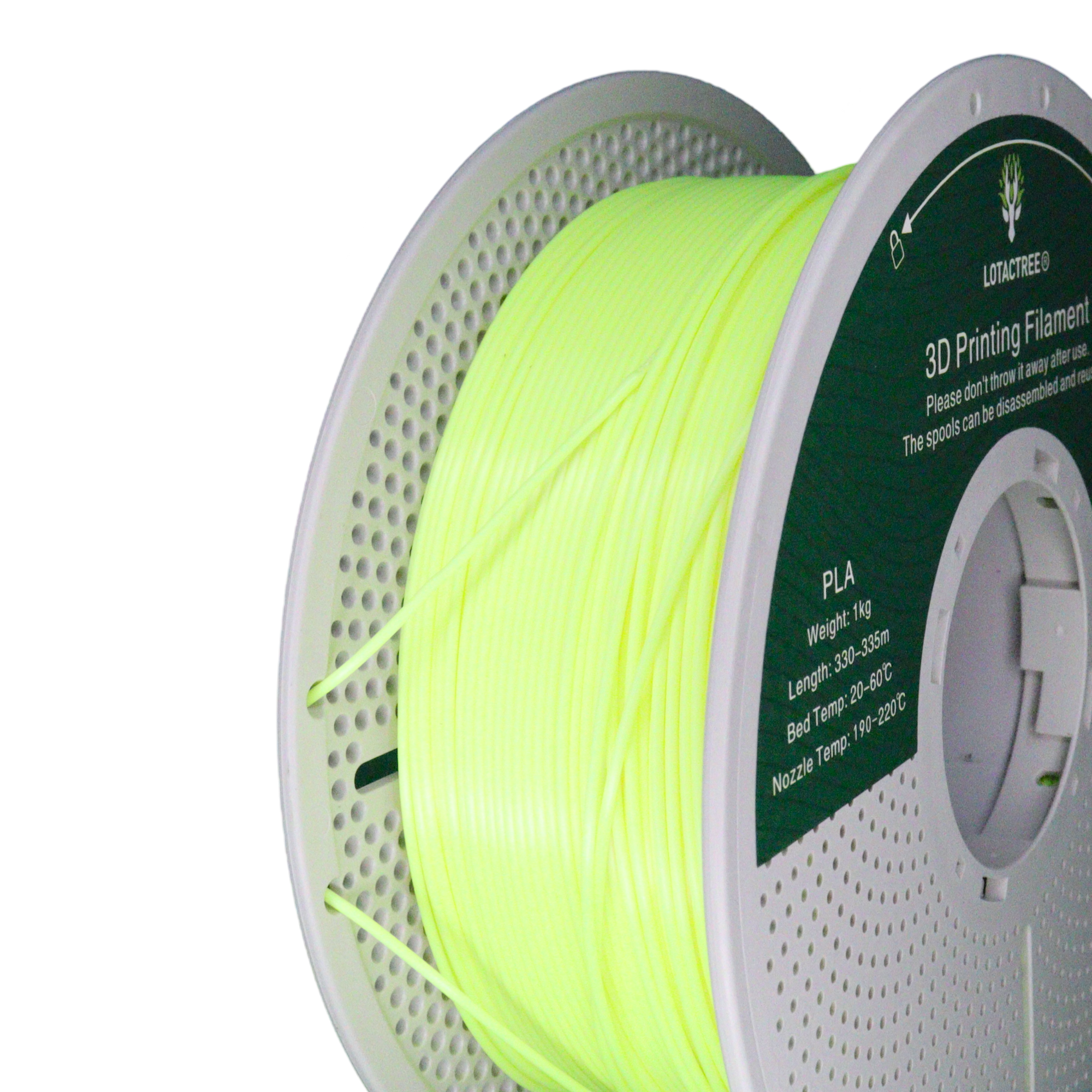 PLA - Acid Yellow - 1Kg - Bobina - Lotactree