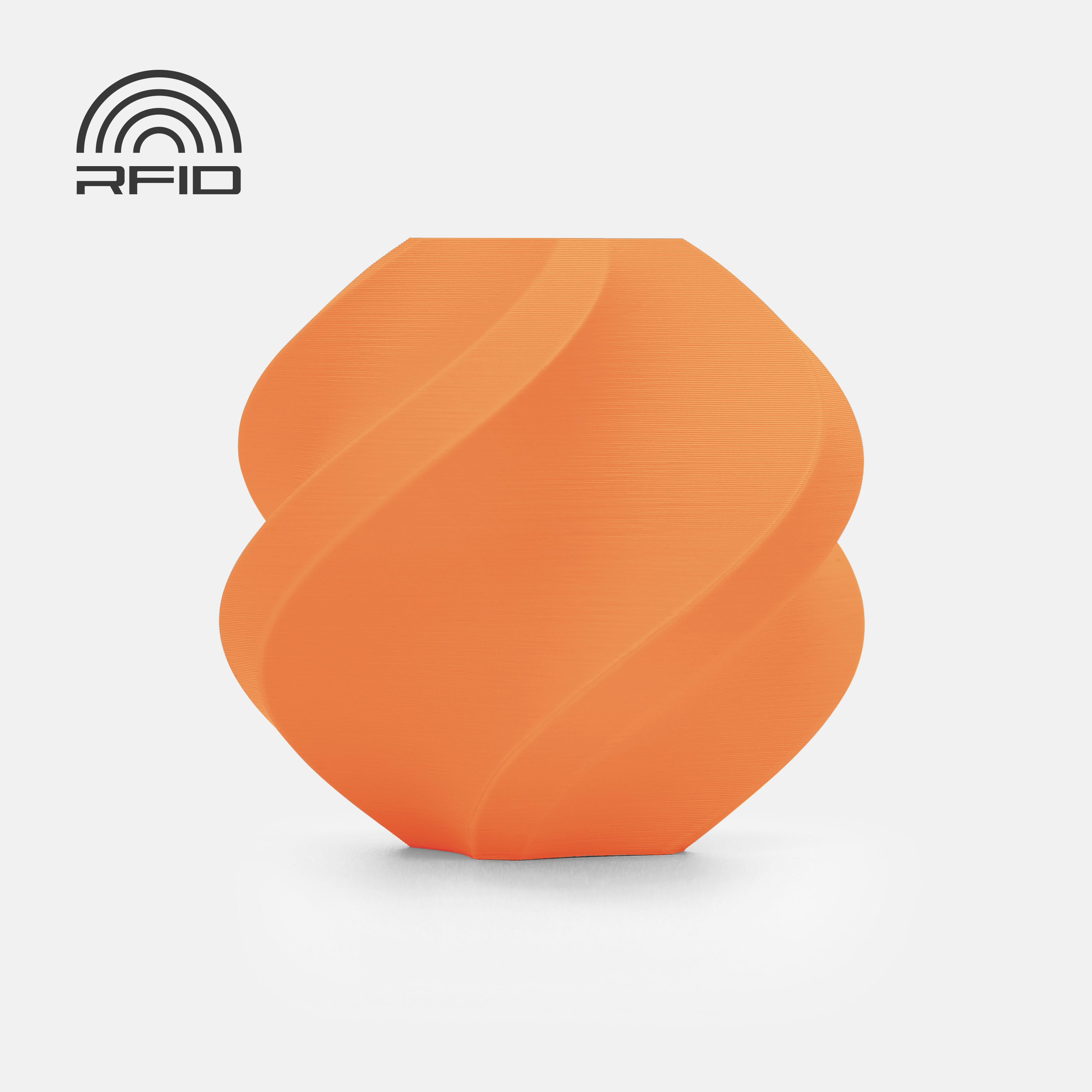 PLA Matte - Mandarin Orange - 1Kg - Refill - Bambu Lab