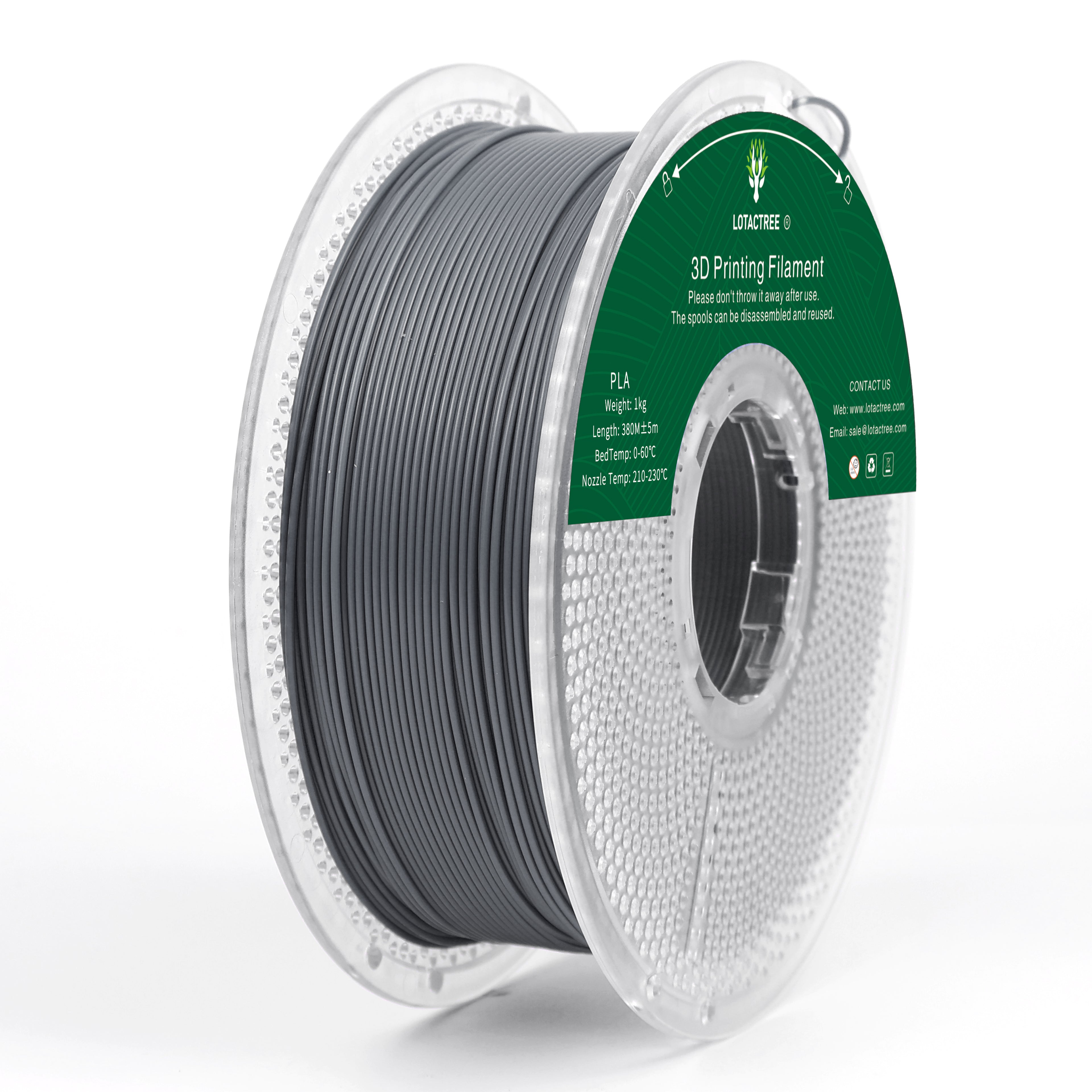 PLA - Concrete Grey - 1Kg - Bobina - Lotactree