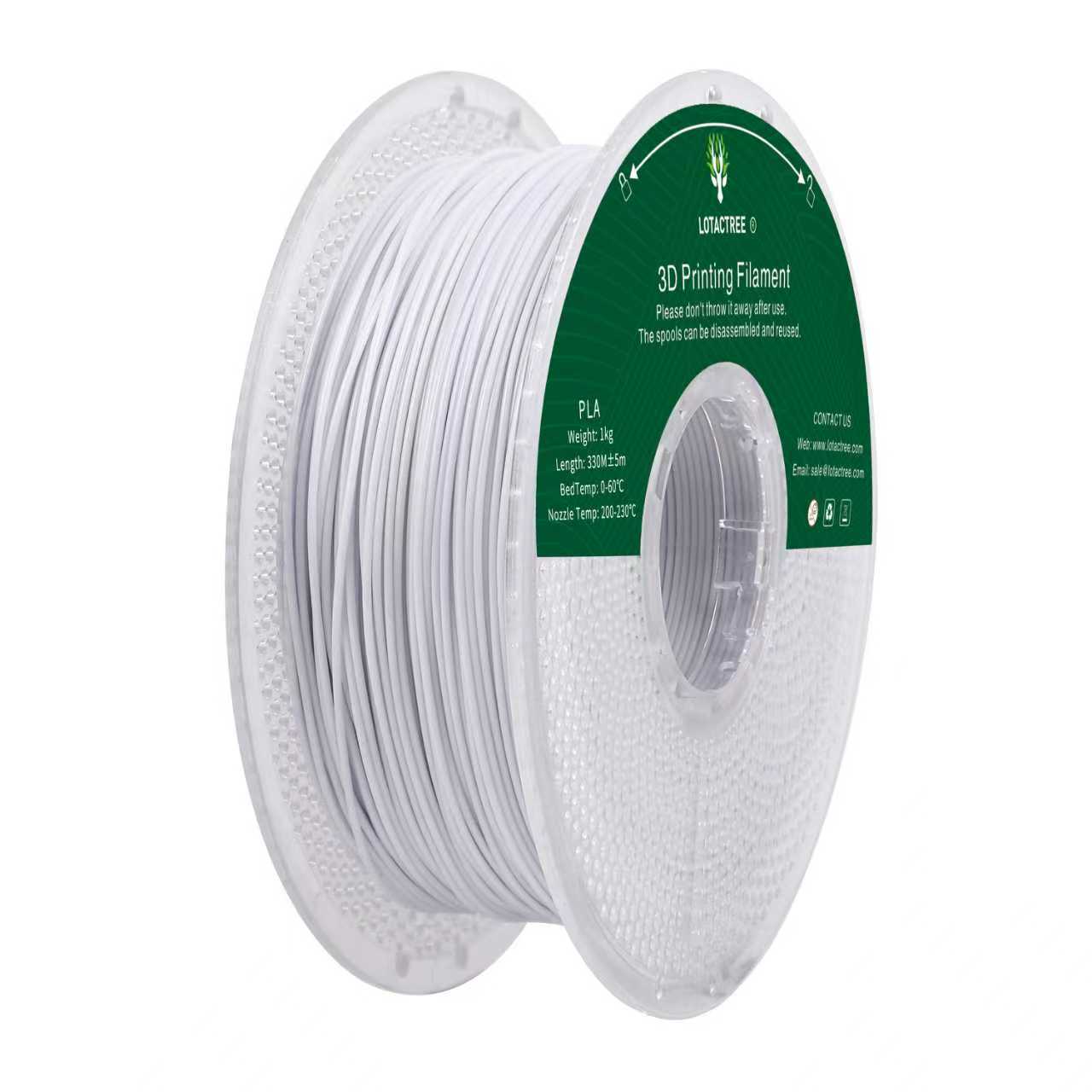 PLA - Milky White - 1Kg - Bobina - Lotactree