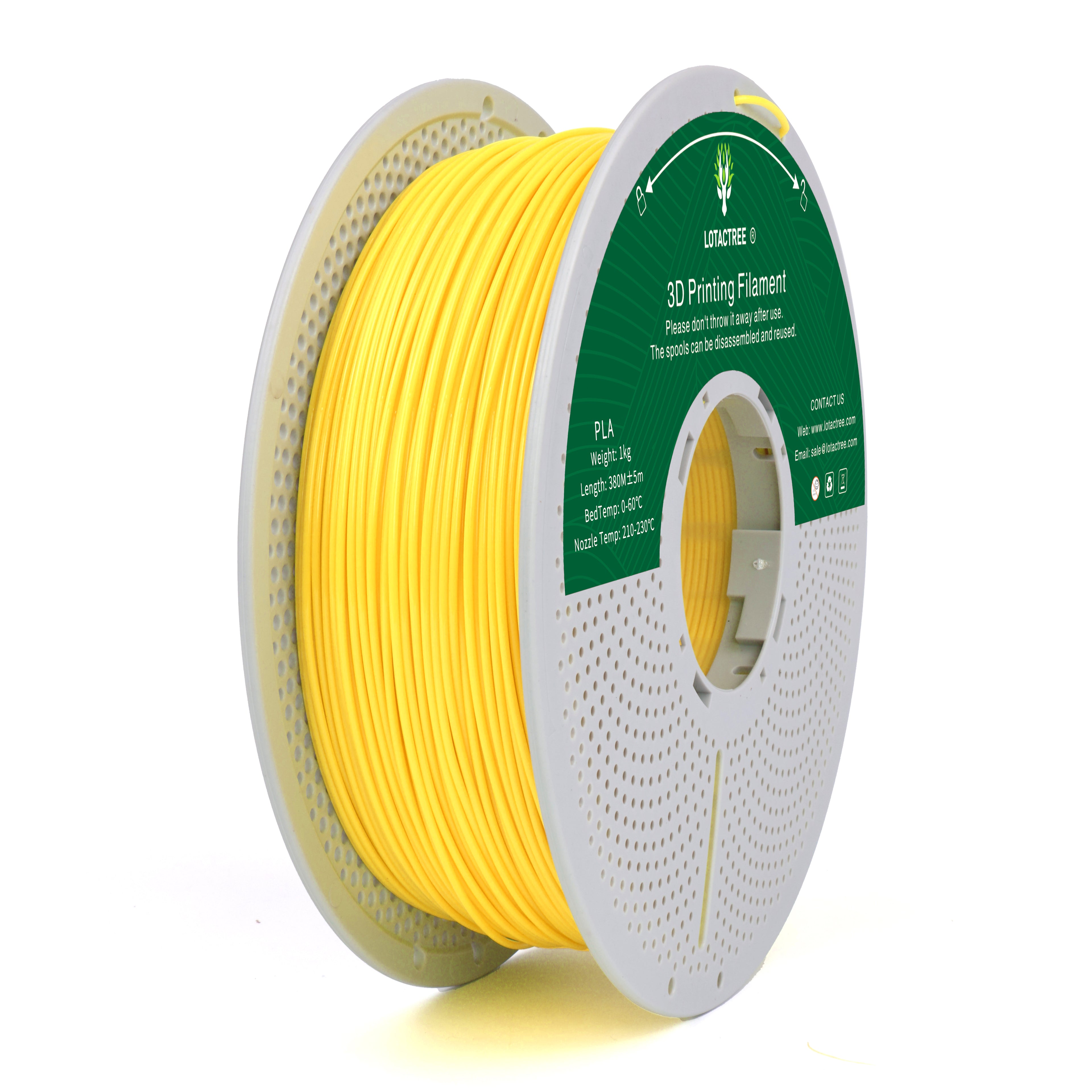 PLA - Neon Yellow - 1Kg - Bobina - Lotactree