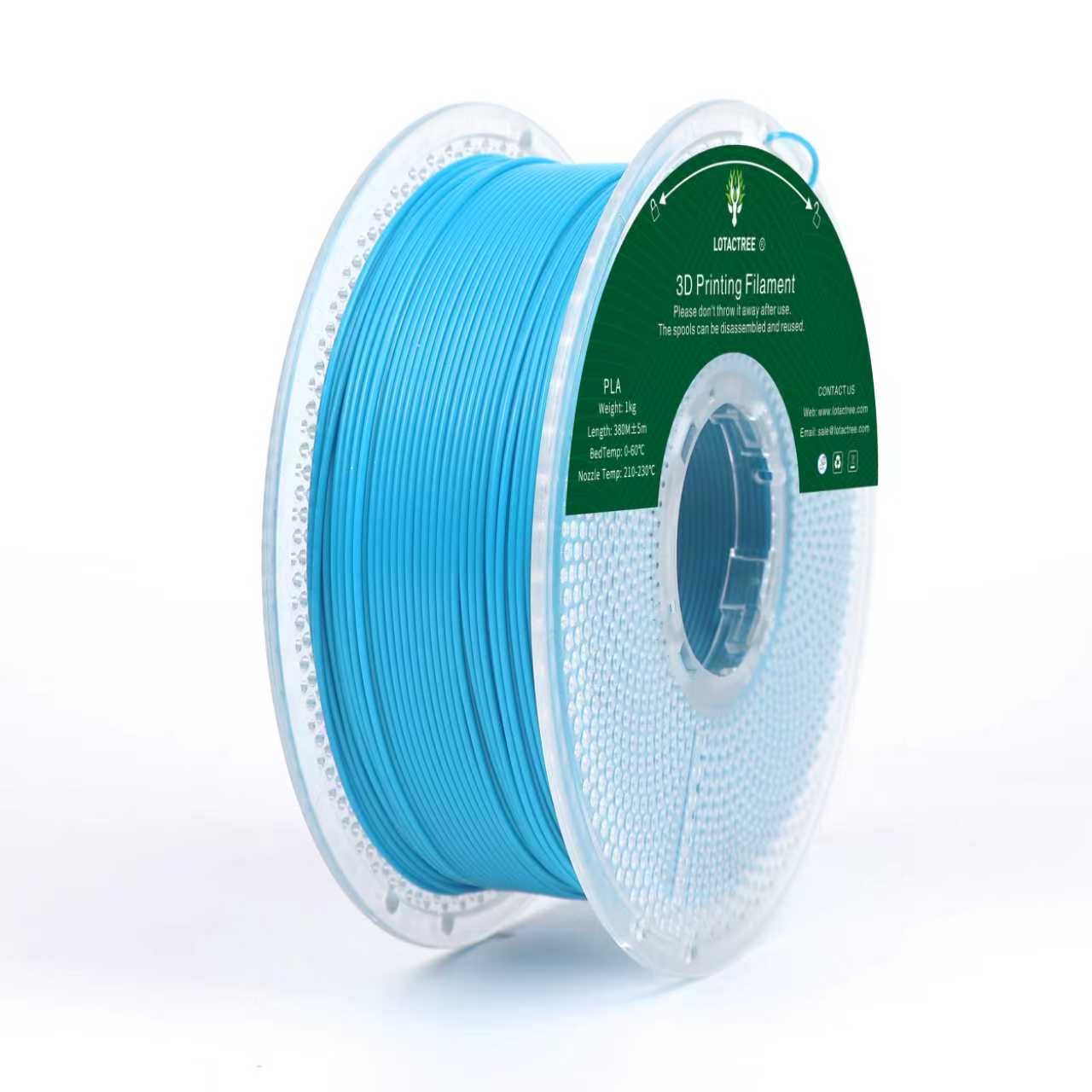 PLA - Light Blue - 1Kg - Bobina - Lotactree