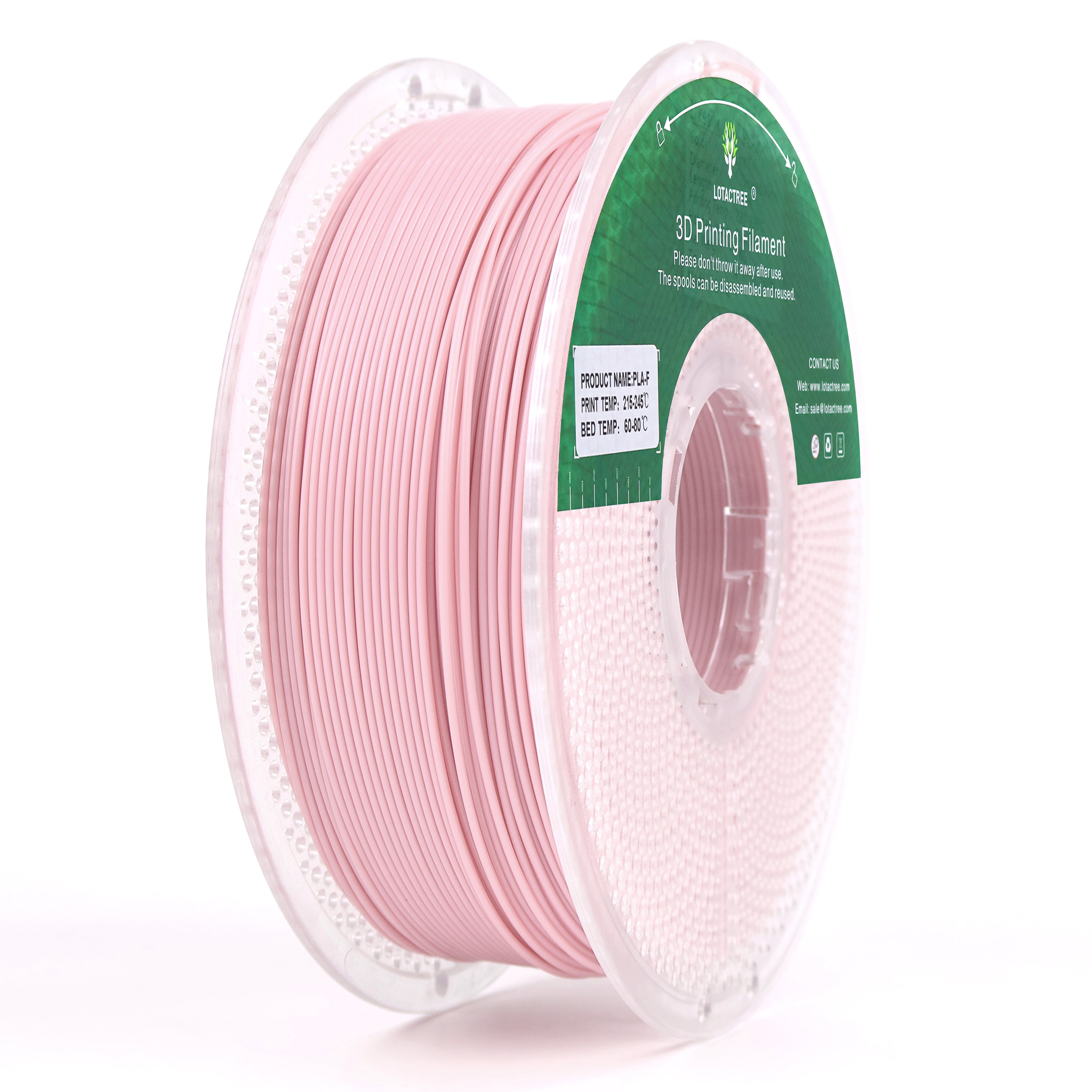 PLA - Light Pink - 1Kg - Bobina - Lotactree