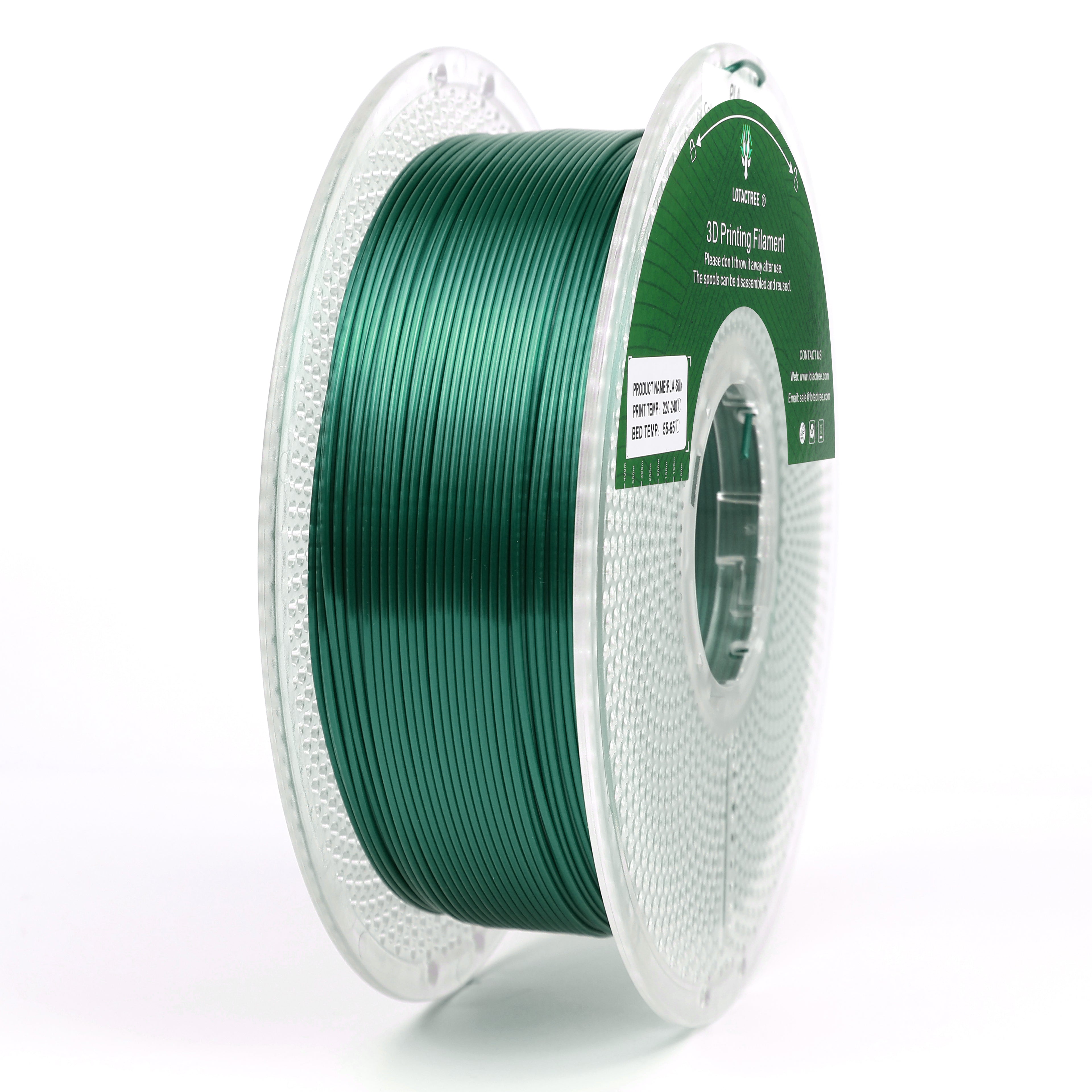PLA Silk - Ink Green - 1Kg - Bobina - Lotactree
