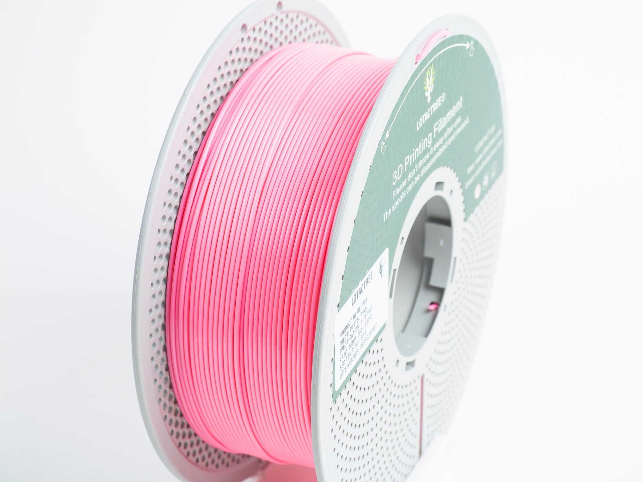 PLA - Pastel Pink - 1Kg - Bobina - Lotactree