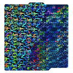 Placa Holográfica Letters + Digits 257×257 mm – Bambu Lab X1 / P1 / P2 / X2 / A1