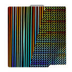 Placa Holográfica Light Beam + Phantom 257×257 mm – Bambu Lab X1 / P1 / P2 / X2 / A1