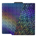 Placa Holográfica Rainbow Circles + Kaleidoscope 257×257 mm – Bambu Lab X1 / P1 / P2 / X2 / A1