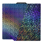 Placa Holográfica Rainbow Circles + Kaleidoscope 257×257 mm – Bambu Lab X1 / P1 / P2 / X2 / A1