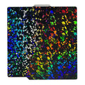 Placa Holográfica Rainbow Confetti + Galaxy 257×257 mm – Bambu Lab X1 / P1 / P2 / X2 / A1
