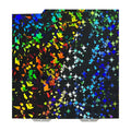 Placa Holográfica Rainbow Confetti + Galaxy Stars 184×184 mm – Bambu Lab A1 Mini