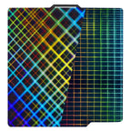 Placa Holográfica Rainbow Mesh + Plaid 257×257 mm – Bambu Lab X1 / P1 / P2 / X2 / A1