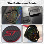 Placa Holográfica Rainbow Starry PEY + Carbon Fiber PET 257×257 mm – Bambu Lab X1 / P1 / P2 / X2 / A1