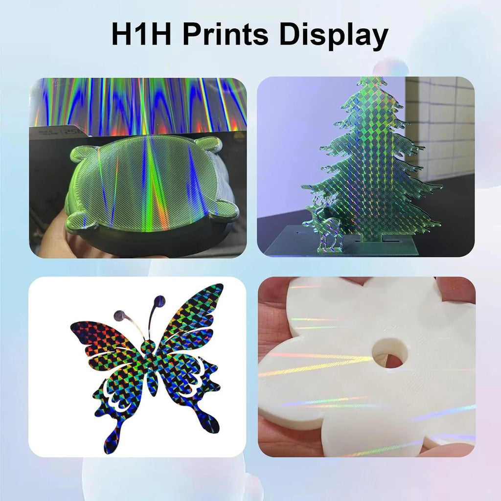 Placa Holográfica Rainbow Streak + Phantom 184×184 mm – Bambu Lab A1 Mini