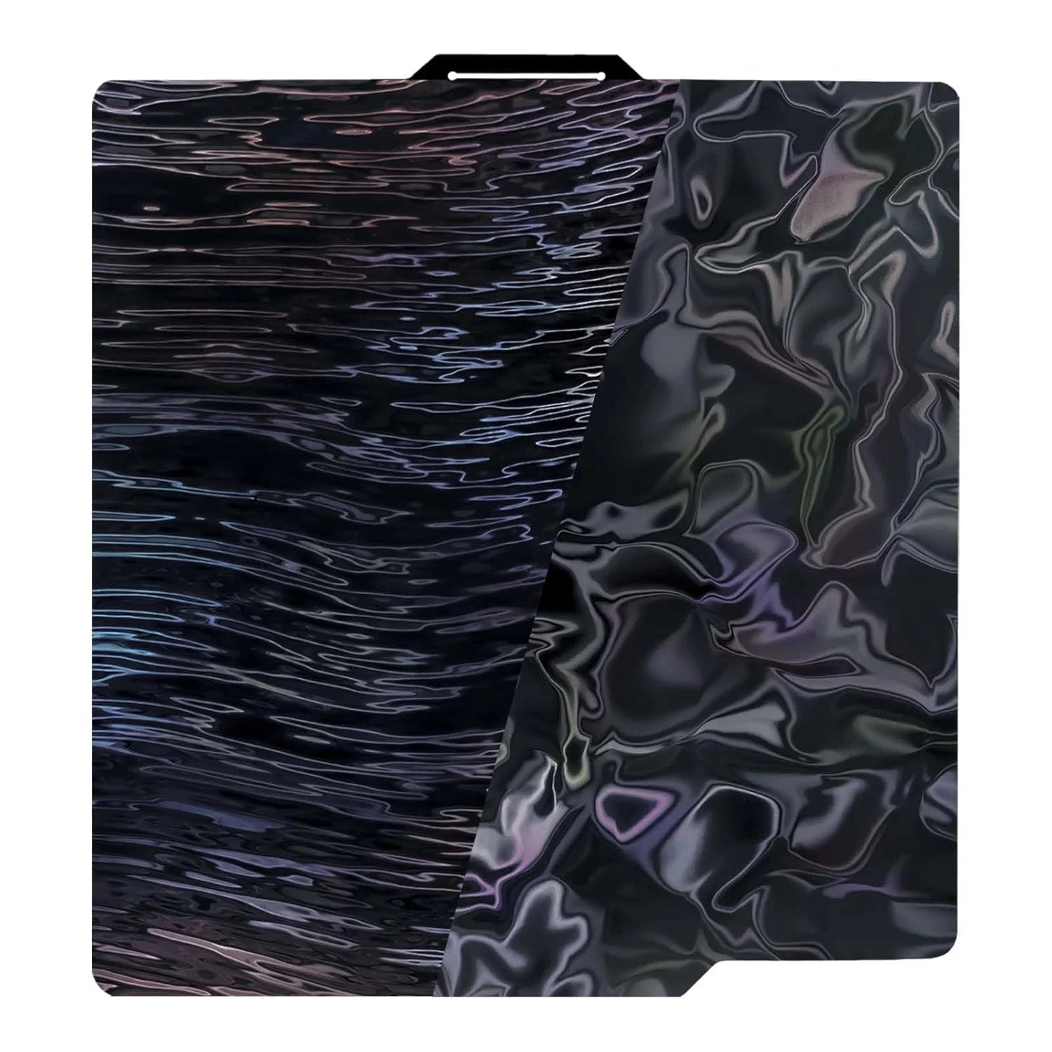 Placa Holográfica Water Ripples + Wood Grain 257×257 mm – Bambu Lab X1 / P1 / P2 / X2 / A1