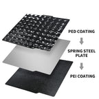 Placa PED + PEI Texturizado 257×257 mm – Bambu Lab X1 / P1 / P2 / X2 / A1