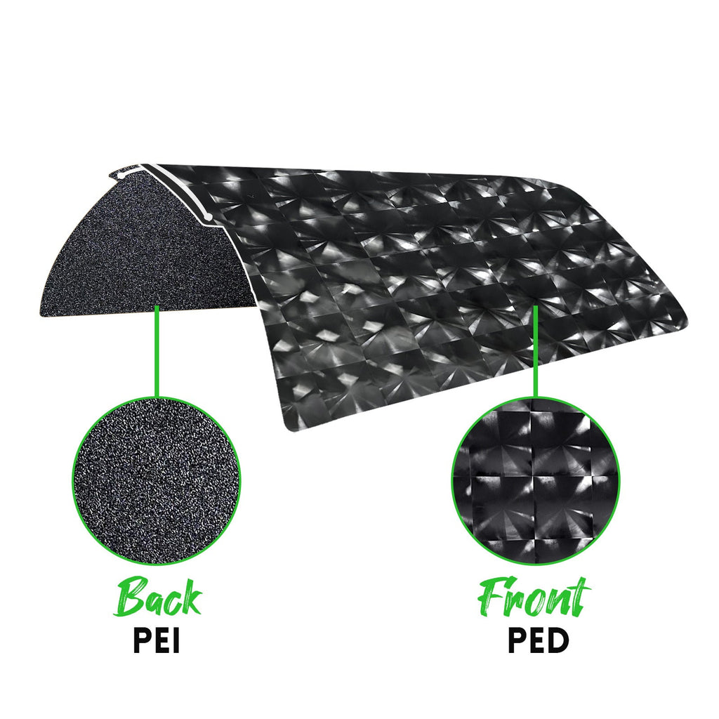 Placa PED + PEI Texturizado 257×257 mm – Bambu Lab X1 / P1 / P2 / X2 / A1