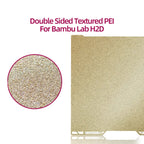 Placa PEI Texturizado Dourado 355×347 mm – Bambu Lab H2D / H2S