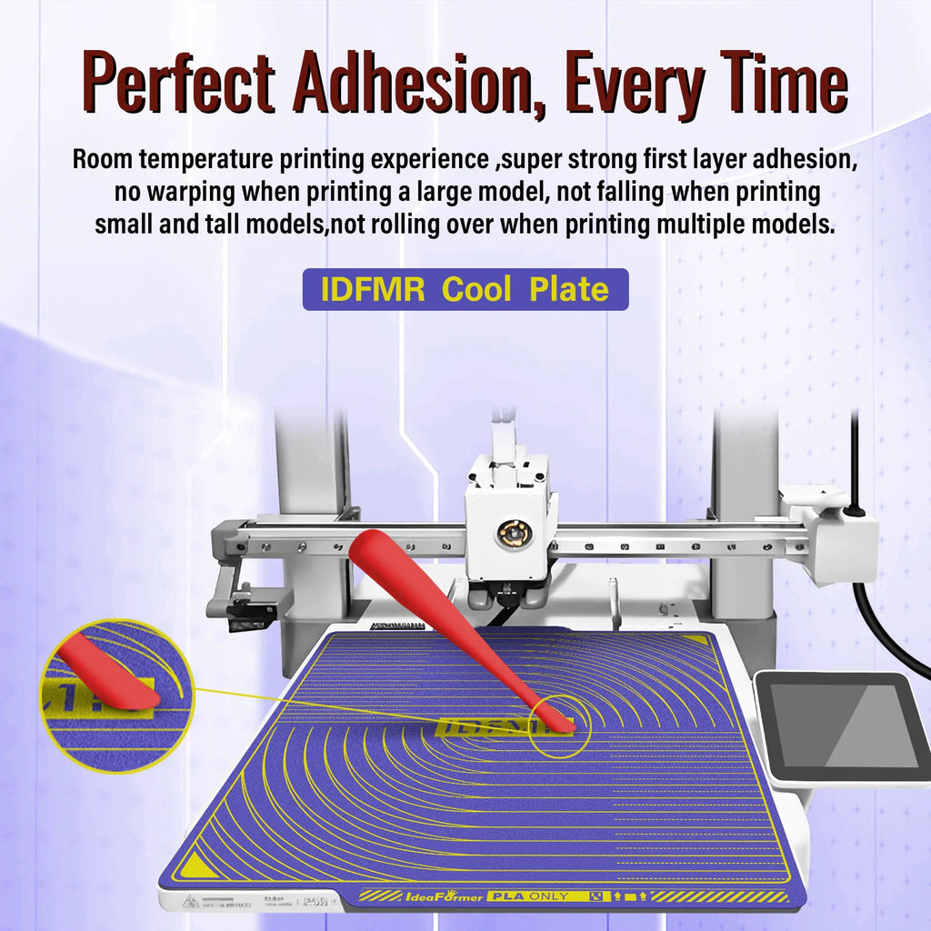 Cold Plate Texturizada Purple 257×257 mm – Bambu Lab X1 / P1 / P2 / X2 / A1