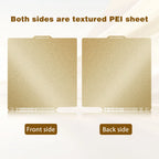 Placa PEI-PEI Texturizada Dourada 257×257 mm – Bambu Lab X1 / P1 / P2 / X2 / A1