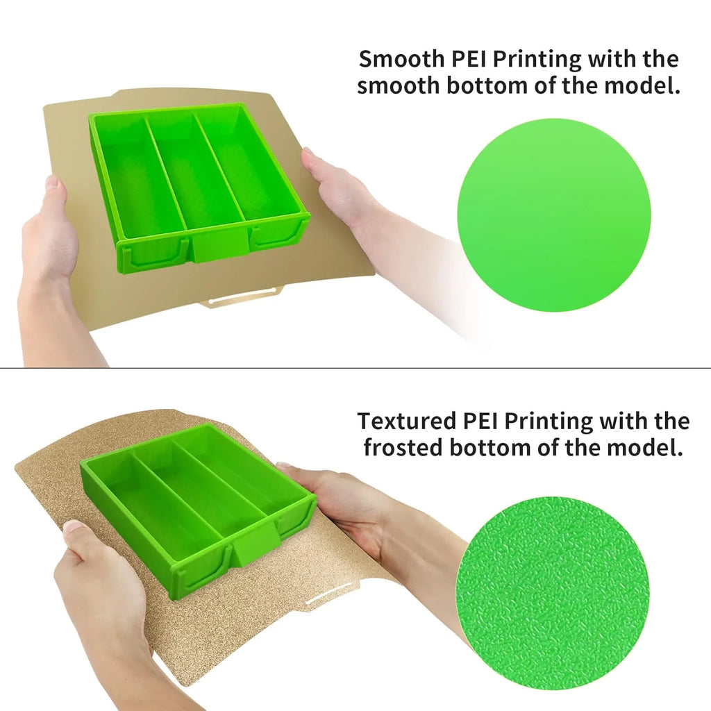 Placa PEI Smooth + PEI Texturizada 257×257 mm – Bambu Lab X1 / P1 / P2 / X2 / A1
