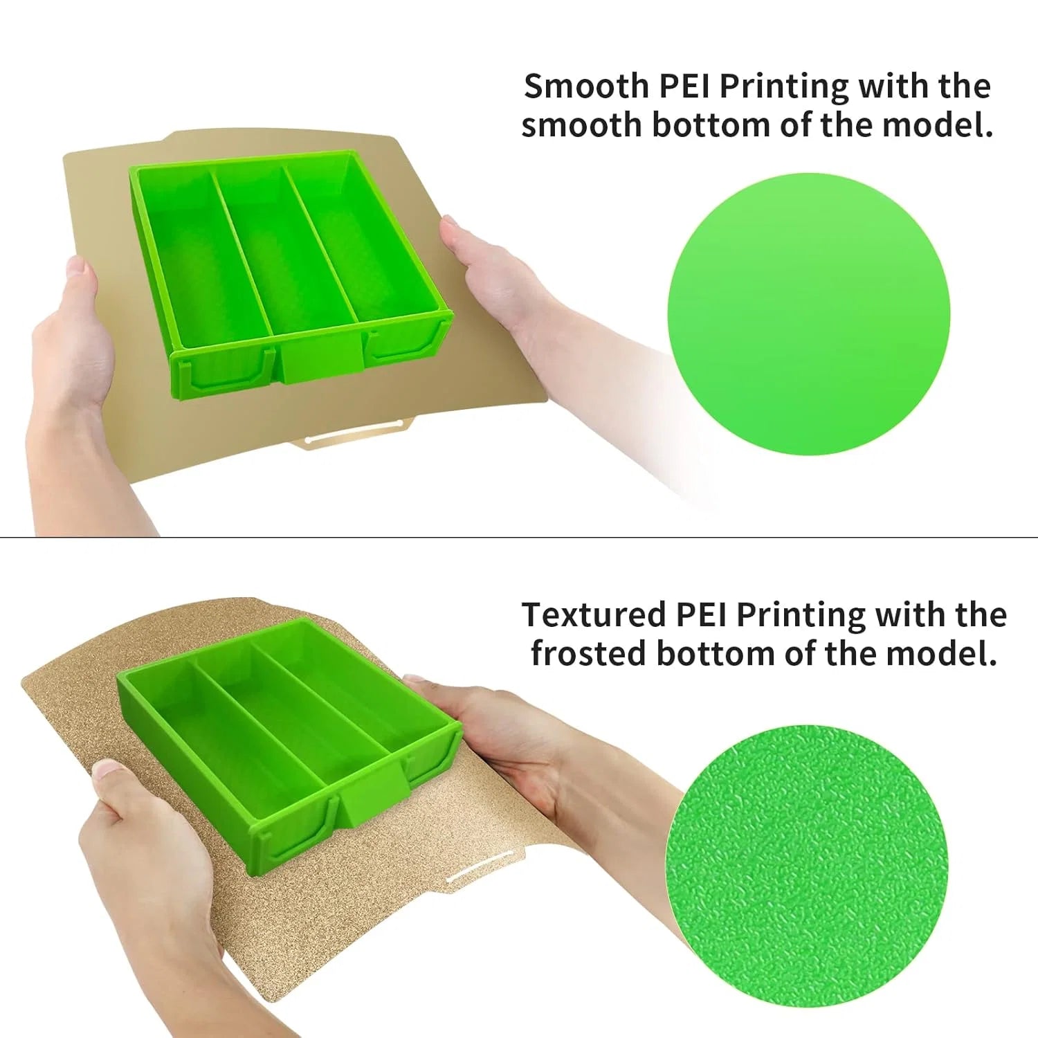 Placa PEI Smooth + PEI Texturizada 257×257 mm – Bambu Lab X1 / P1 / P2 / X2 / A1