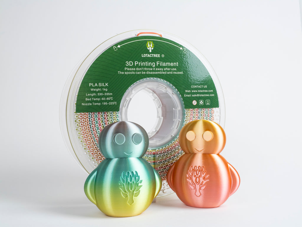 PLA Silk Multicor - Rainbow Candy - 1Kg - Bobina - Lotactree