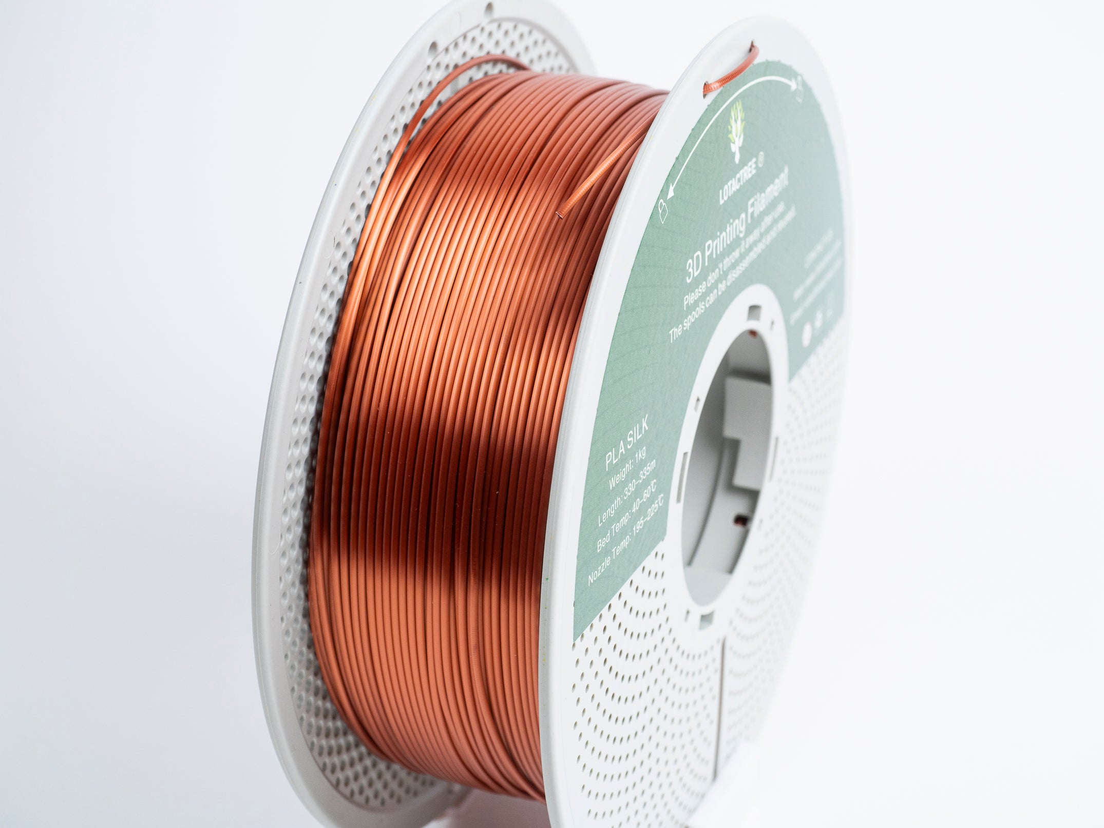 PLA Silk - Red Copper - 1Kg - Bobina - Lotactree