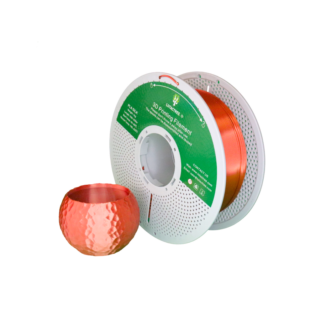 PLA Silk - Red Copper - 1Kg - Bobina - Lotactree