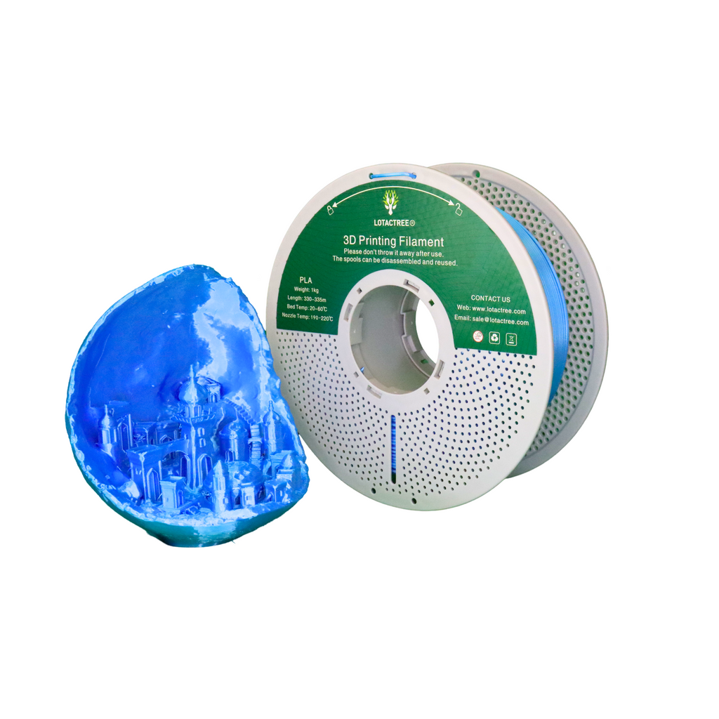 PLA Silk - Sky Blue - 1Kg - Bobina - Lotactree