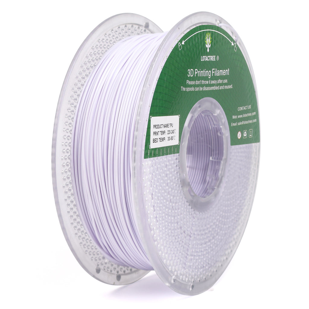 TPU 95A - Snowy White - 1Kg - Bobina - Lotactree
