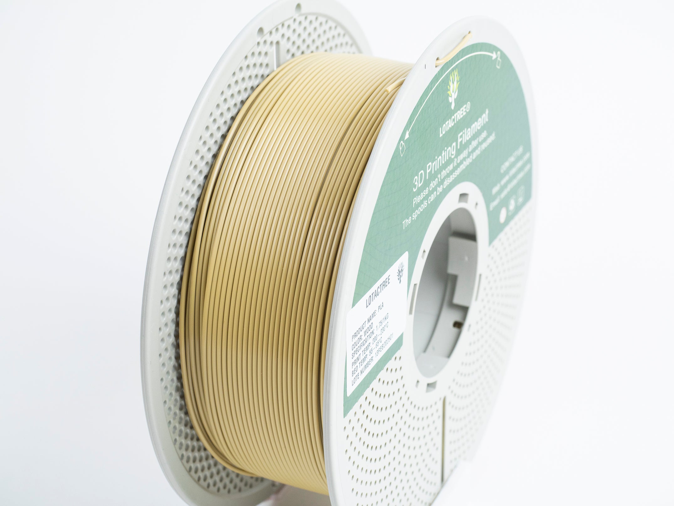 PLA - Wood - 1Kg - Bobina - Lotactree