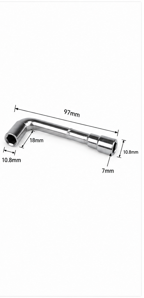 Chave Tubular para Nozzle de Impressora 3D – 6 mm / 7 mm