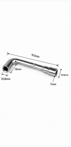 Chave Tubular para Nozzle de Impressora 3D – 6 mm / 7 mm