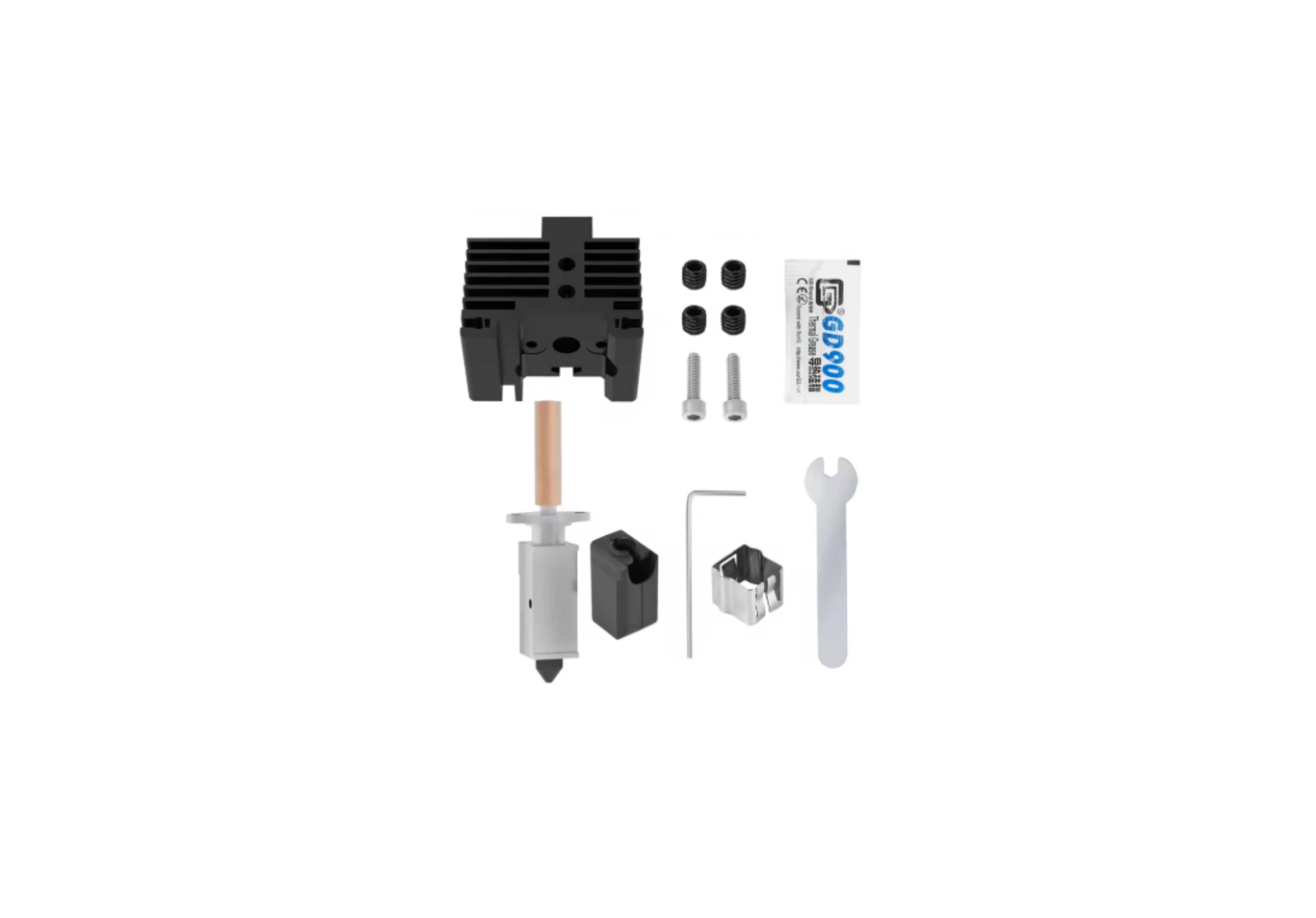 Hotend com Nozzle Substituível Compatível com Bambu Lab P1P / P1S / X1 / X1C